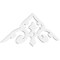 Ekena Millwork Pitch Whitman Architectural Grade PVC Gable Pediment, 48"W x 8"H x 1"P (4/12) GPP048X008X100WHI - alternate 1